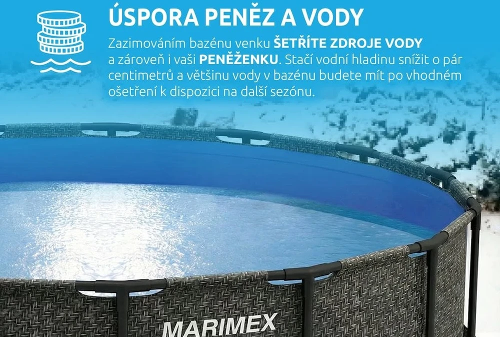 Marimex baseinas Florida 3,66 x 0,99 m RATAN be priedų.