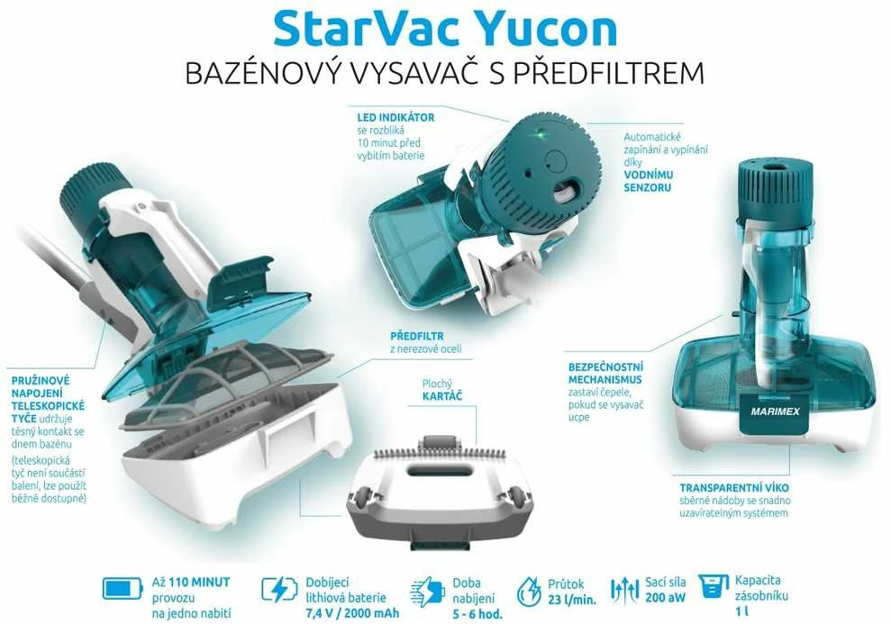 Nezatříděno „Marimex StarVac Yucon“ baseino dulkių siurblys