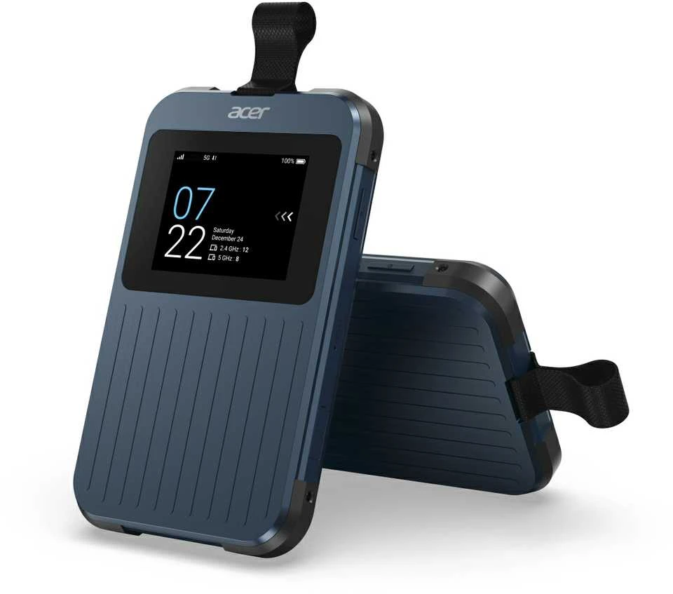 Maršrutizatorius Acer Enduro Connect M3 Wi-Fi 5G mobilusis viešosios interneto prieigos taškas | FF.G1QTA.001 | 802.11ax | Ethernet LAN (RJ-45) jungtys 0 | Tinklelio atramos Nr. | MU-MiMO Taip | 5G