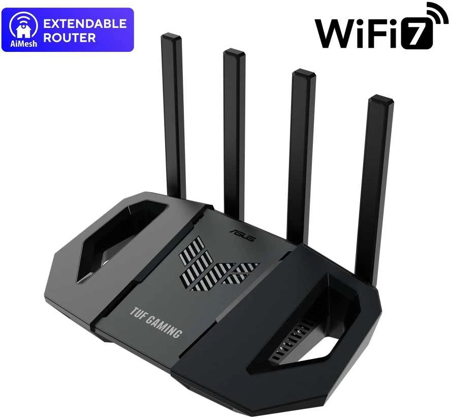 Asus | Dviejų dažnių žaidimų maršrutizatorius | TUF-BE3600 | 802.11ax | 10/100/1000 Mbit/s | Ethernet LAN (RJ-45) jungtys 5 | Tinklo palaikymas: Taip | MU-MiMO: Ne | Mobilusis plačiajuostis ryšys: Ne | Antenos tipas: Išorinė | 1x USB 3.2 Gen 1