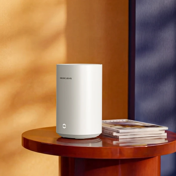Maršrutizatorius Mercusys MERCUSYS Halo E27BE(2-pack) WiFi7 Mesh (BE3600,2,4GHz/5GHz,1x2,5GbELAN/WAN,2xGbELAN/WAN)