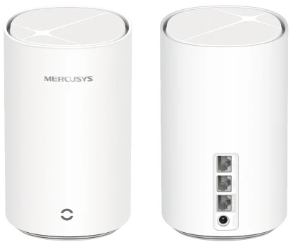 Maršrutizatorius Mercusys MERCUSYS Halo E27BE(2-pack) WiFi7 Mesh (BE3600,2,4GHz/5GHz,1x2,5GbELAN/WAN,2xGbELAN/WAN)