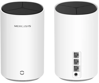 Maršrutizatorius Prieigos taškas „Mercusys Halo E85X“ (2 vnt. pakuotė) „WiFi6 Mesh“ (AX3000, 2,4 GHz / 5 GHz, 1 x 2,5 GbELAN / WAN, 2 x GbELAN / WAN)