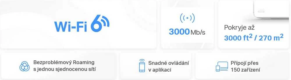 Maršrutizatorius Mercusys | AX3000 viso namo tinklelio „Baltas WiFi 6“ sistema | „Halo H80X“ (1 vnt.) | 802.11ax | Ethernet LAN (RJ-45) jungtys 3 | Tinklo palaikymas: Taip | MU-MiMO: Ne | Mobilusis plačiajuostis ryšys: Ne