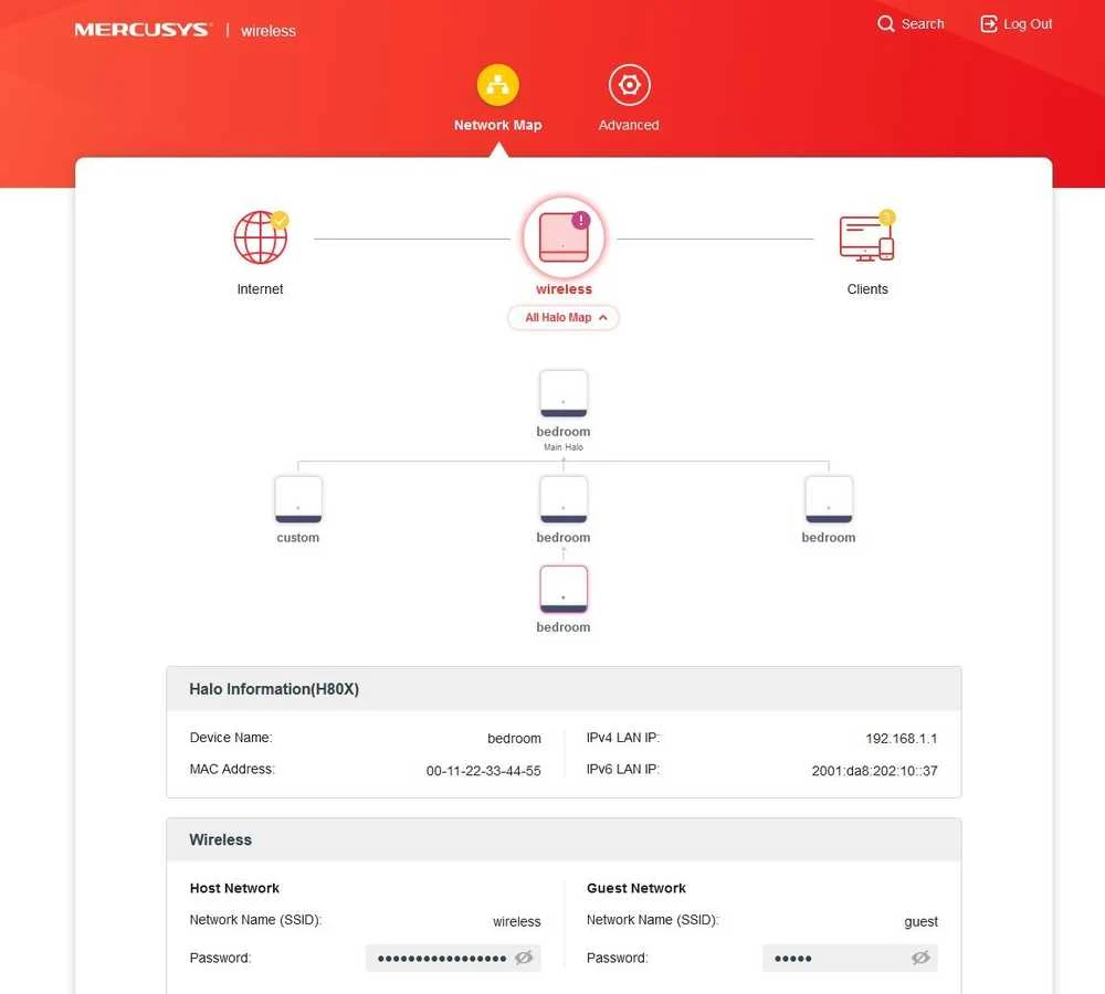 Maršrutizatorius Mercusys | AX3000 viso namo tinklelio „Baltas WiFi 6“ sistema | „Halo H80X“ (1 vnt.) | 802.11ax | Ethernet LAN (RJ-45) jungtys 3 | Tinklo palaikymas: Taip | MU-MiMO: Ne | Mobilusis plačiajuostis ryšys: Ne