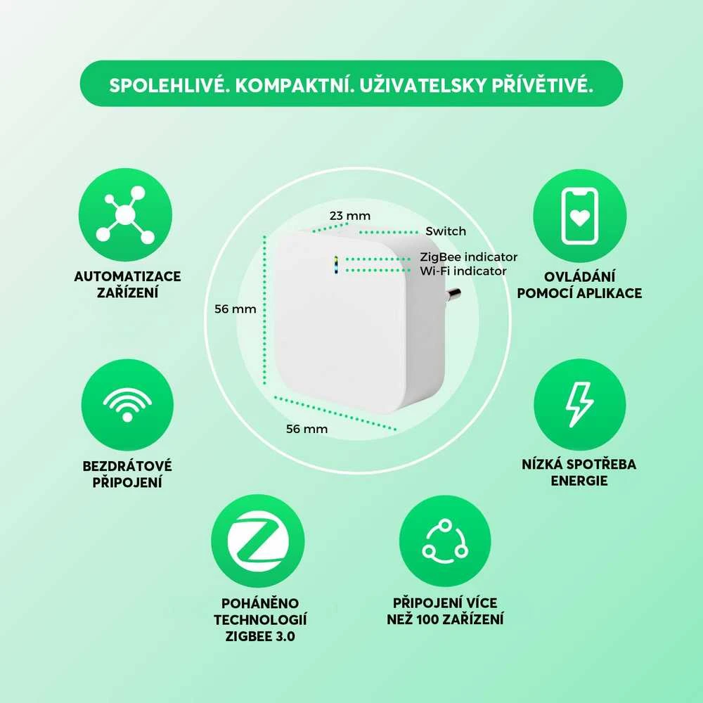 Reolink Išmanių namų sąsaja tarp ZigBee ir Wi-Fi įrenginių Smart Home Gateway E1, NOUS