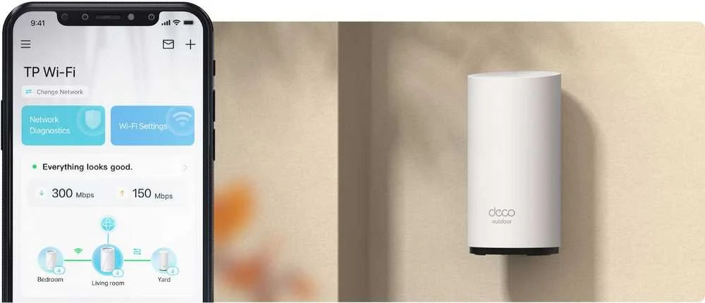 TP-LINK BE3600 lauko/vidaus Mesh WiFi 7 maršrutizatorius | Deco BE25-Outdoor (1 vnt. pakuotė) | 802.11ax | 2.4 GHz / 5 GHz | MU-MiMO Ne | PoE įvestis