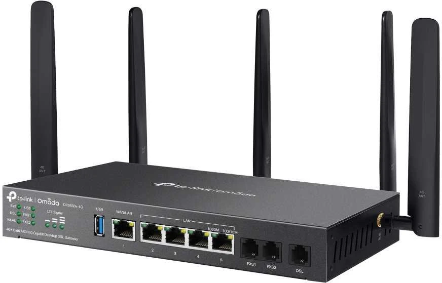 Maršrutizatorius TP-Link 4G+ AX3000 1G DSL GATEWAY - CAT6 DESKTOP