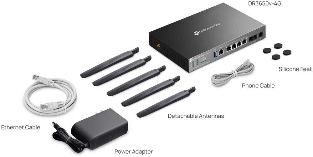 Maršrutizatorius TP-Link 4G+ AX3000 1G DSL GATEWAY - CAT6 DESKTOP