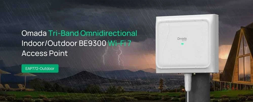 Maršrutizatorius „TP-Link Omada BE9300“ lubinis trijų dažnių „Wi-Fi 7“ prieigos taškas