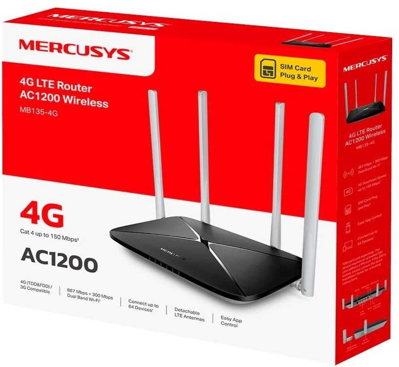 Maršrutizatorius Mercusys MB135-4G