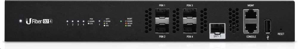 Maršrutizatorius Ubiquiti UF-OLT-4 | OLT | UFiber, 4x GPON SFP, 1x SFP+