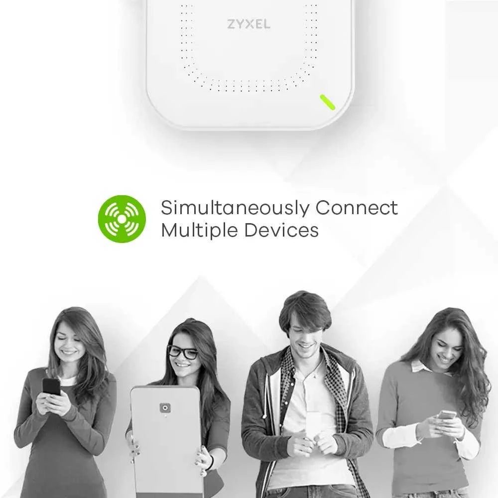 Maršrutizatorius ZYXEL WIFI 6 AP, PRIEIGOS TAŠKAS, NWA50AXPRO, AX3000, 2X2:3X3 MU-MIMO, 2,5 GB LAN prievadas, POE+ (802.3AT), autonominis/NEBULA debesies valdomas įrenginys, įskaitant maitinimo adapterį (2 metų garantija)