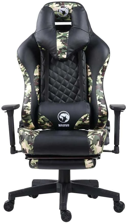 Žaidimų kėdė Marvo CH-134 Gaming Chair, Camouflage