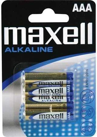 MAXELL Alkaline batteries AAA (R03), blister 4 pcs
