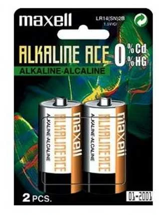 MAXELL Alkaline battery C (R14), blister 2 pcs