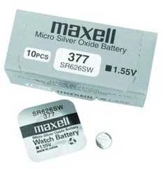 Baterija Maxell 377 (SR626SW, 1.55 V, 40 mAh), 1 vnt.