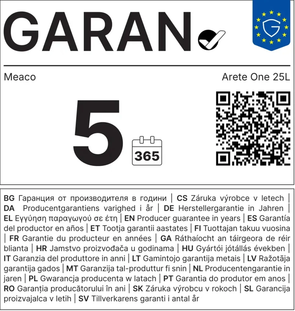 Meaco Arete 25L kondensacinis oro sausintuvas