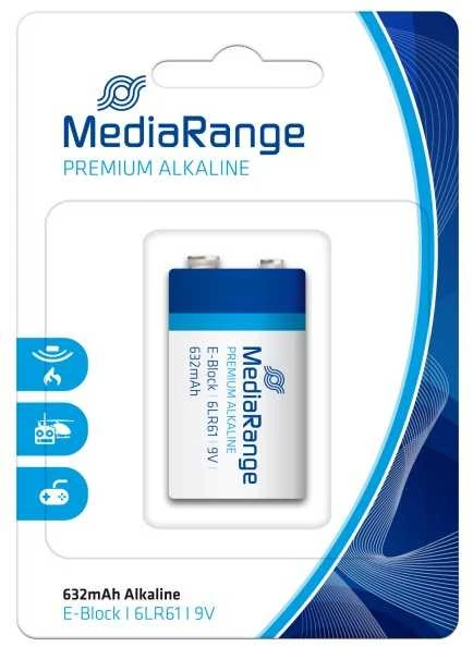 MediaRange 9V 6LR61 baterija pakuotėje