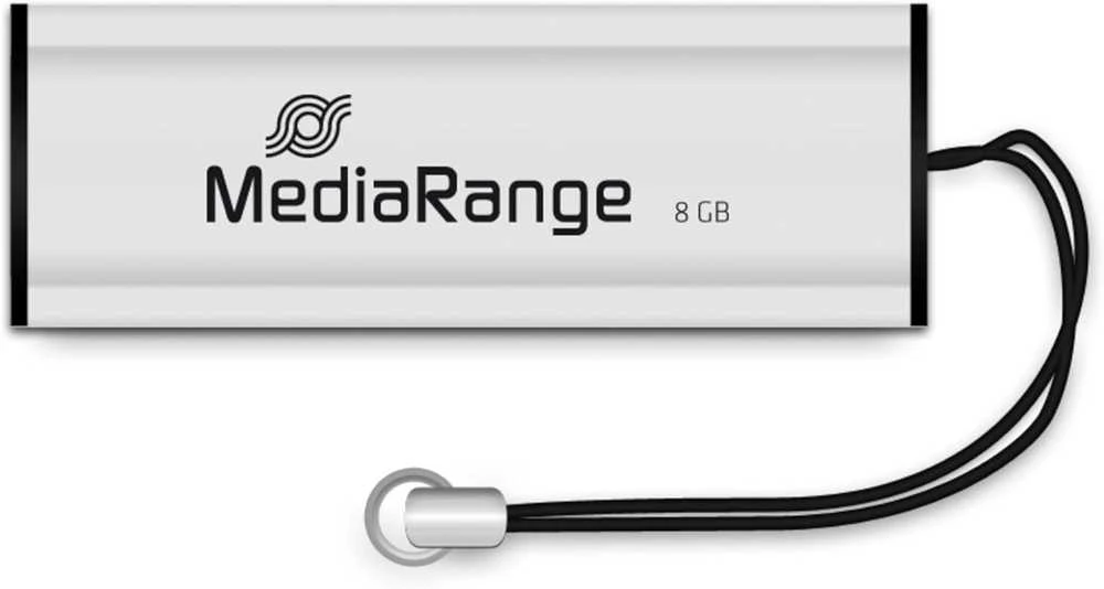 STICK 8GB MEDIARANGE MR914 3.2 Gen 1 Juodas/Sidabrinė
