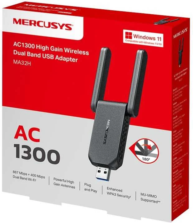 Karta jungiama į tinklą Mercusys MA32H karta jungiama į tinklą WLAN 867 Mbit/s