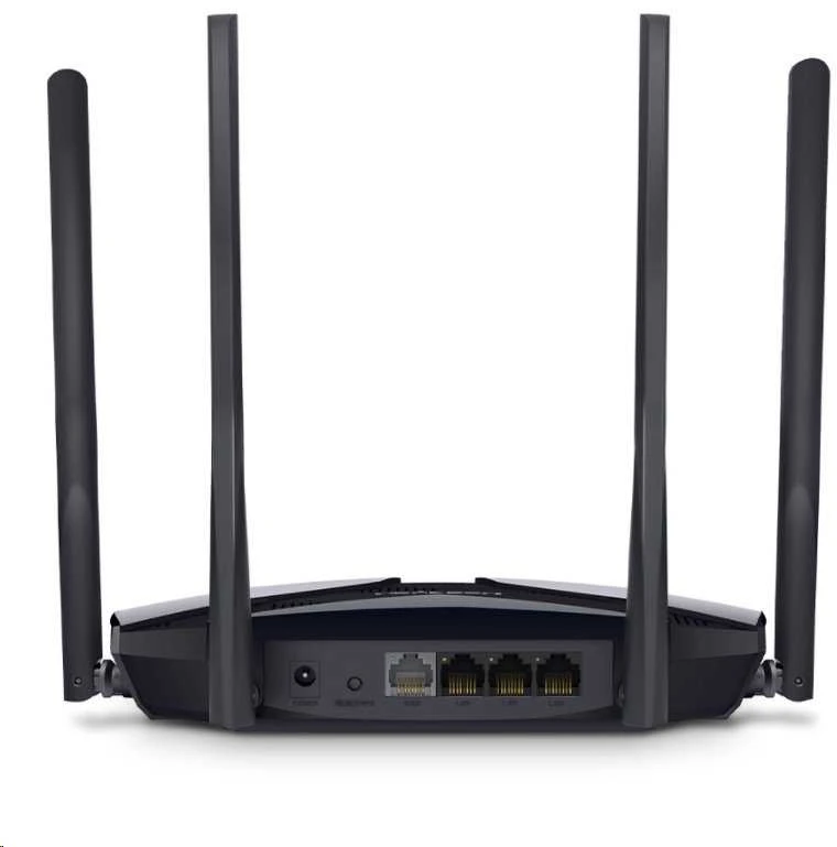 TP-Link Mercusys | AX1800 Dual-Band WiFi 6 Maršrutizatorius | MR70X | 802.11ax | 1201+574 Mbit/s | 10/100/1000 Mbit/s | Ethernet LAN (RJ-45) jungtys 3 | Tinklelio atramos Nr. | MU-MiMO Taip | Nėra mobiliojo plačiajuosčio ryšio | Antenos tipas 4xFiksuota