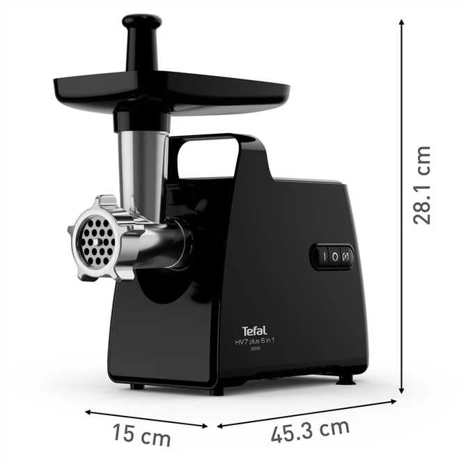 Mėsmalė Tefal HV7 Plus 6-in-1 melna - Galas malama masina
