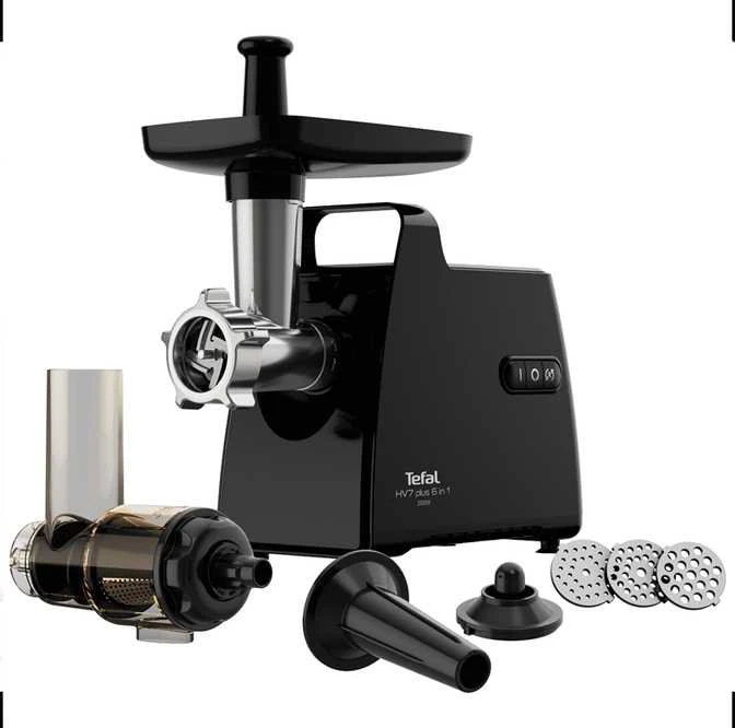 Mėsmalė Tefal HV7 Plus 6-in-1 melna - Galas malama masina