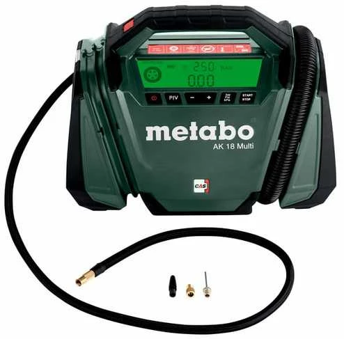 Akumuliatorinis oro kompresorius Metabo AK 18 Multi; 18 V (be akumuliatoriaus ir pakrovėjo)