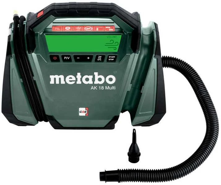 Akumuliatorinis oro kompresorius Metabo AK 18 Multi; 18 V (be akumuliatoriaus ir pakrovėjo)