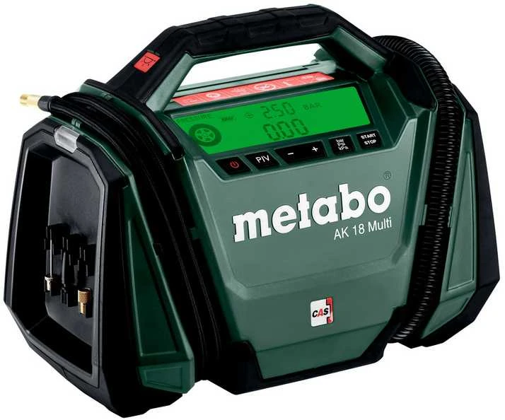 Akumuliatorinis oro kompresorius Metabo AK 18 Multi; 18 V (be akumuliatoriaus ir pakrovėjo)
