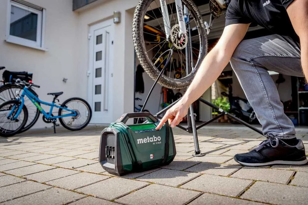 Akumuliatorinis oro kompresorius Metabo AK 18 Multi; 18 V (be akumuliatoriaus ir pakrovėjo)