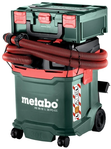 Dulkių siurblys pramoninis Tiekimas METABO.VACUUM CLEANER AS 36-18 L 30 PC-CC CARCASS 2x18V SU RANKINIU FILTRŲ VALYMU