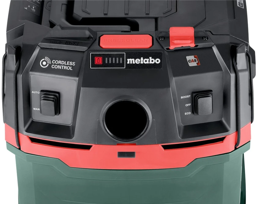 Dulkių siurblys pramoninis Tiekimas METABO.VACUUM CLEANER AS 36-18 L 30 PC-CC CARCASS 2x18V SU RANKINIU FILTRŲ VALYMU