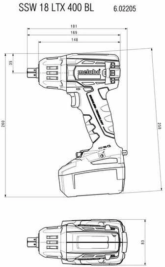 Rinkinys įrankių Metabo Rinkinys COMBO 18V BS+SSW+WBQ+BSA 2*10.0AH