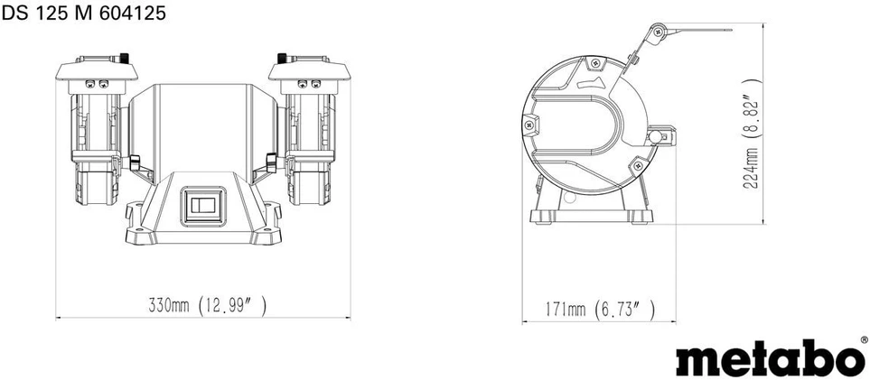 Galandinimo mašina Metabo DS 125 M; 200 W