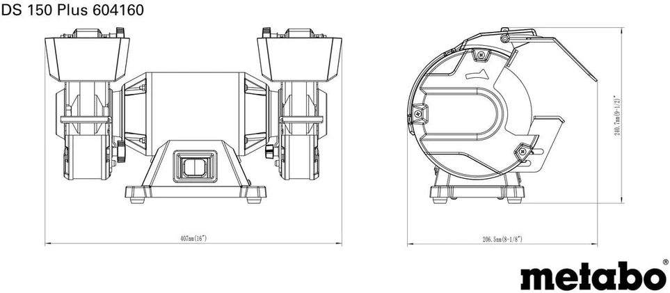 Galandinimo mašina Metabo DS 150 Plus; 400 W; 150x20x20 mm