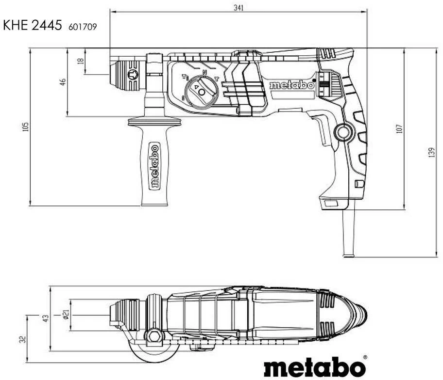 Perforatorius  Metabo KHE 2445 800W