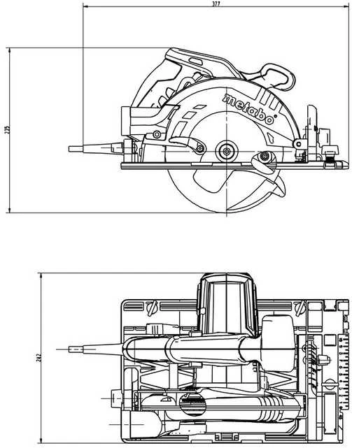 METABO grandininis pjūklas 1200W KS 55 FS 1200W 160mm korpusas