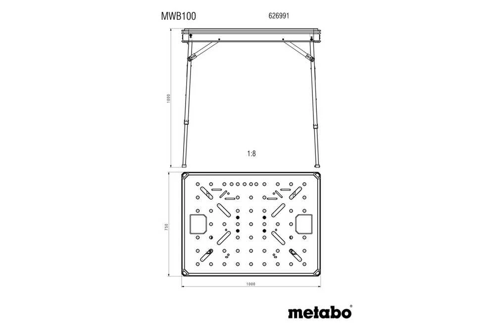 Darbo stalas Metabo MWB 100