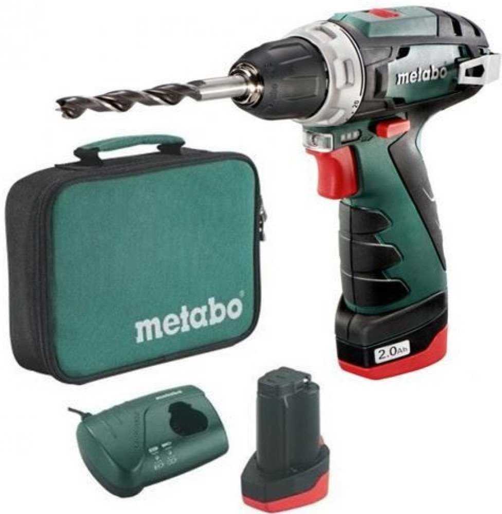 METABO suktuvas-gręžtuvas POWERMAXX BS 12V 34Nm 1x2,0Ah + minkštas krepšys