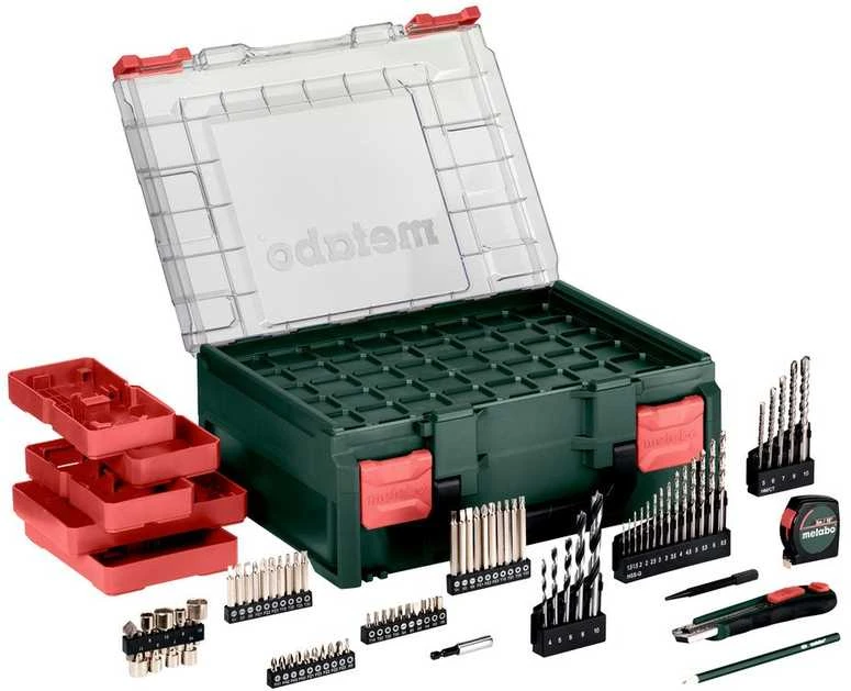 Metabo įrankių lagaminas su 74 dalių priedų rinkiniu