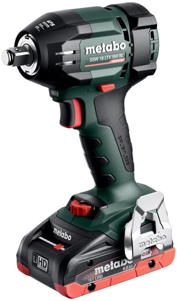 Smūginis veržliasukis Metabo SSW 18 LTX 550 BL; 18 V; 550 Nm; 2x4,0 Ah akum.