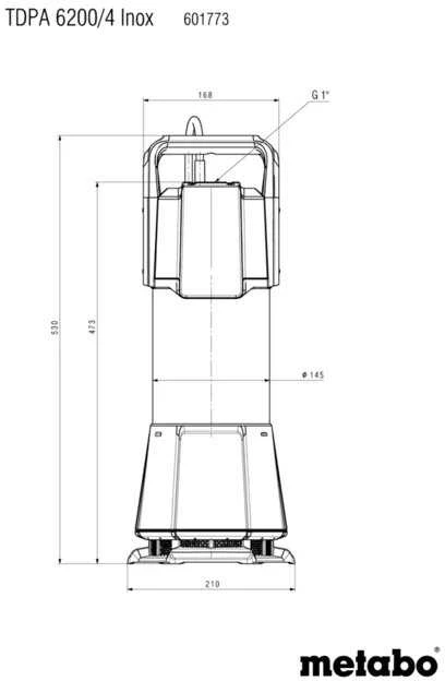 METABO POMPA ZANURZENIOWO-CIŚNIENIOWA AUTOMATYCZNA TDPA 6200/4 INOX