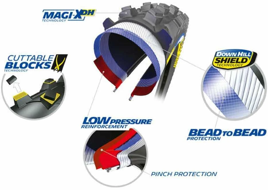 MICHELIN TIRE DH MUD 27.5X2.30 RACING LINE TS TLR (957166)