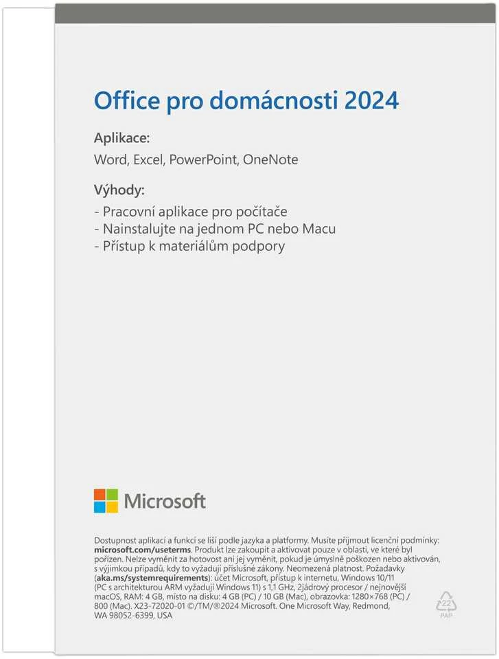 Microsoft Office Home 2024 CZ (namų ūkiams)