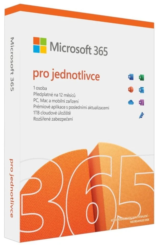 „Microsoft Office 365“ individualiems vartotojams (Čekijos Respublika) – 1 metų prenumerata