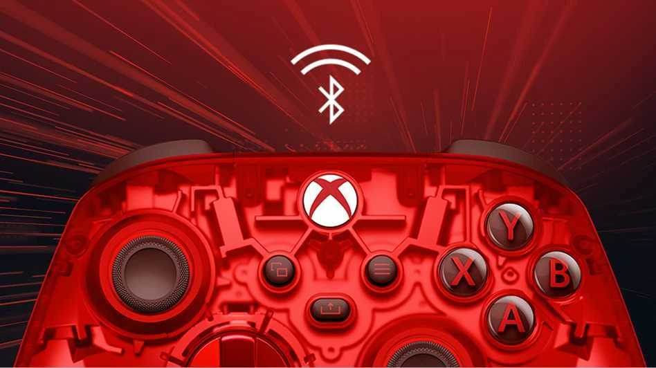 „Microsoft XBOX“ belaidis valdiklis – Pulse Cipher Special Edition Raudona Bluetooth žaidimų pultelis Analoginis / Skaitmeninis XBOX Series S, Android, XBOX Series X, iOS, PC