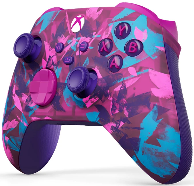 „Microsoft XBOX“ belaidis valdiklis – „Heart Breaker Special Edition“ Mėlyna, Rožinė, Violetinė „Bluetooth“ žaidimų pultas Analoginis / skaitmeninis „Android“, asmeniniams kompiuteriams, „XBOX One“, „XBOX Series S“, „XBOX Series X“, „iOS“