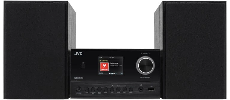 JVC UX-E225B Mini hi-fi system Juodas